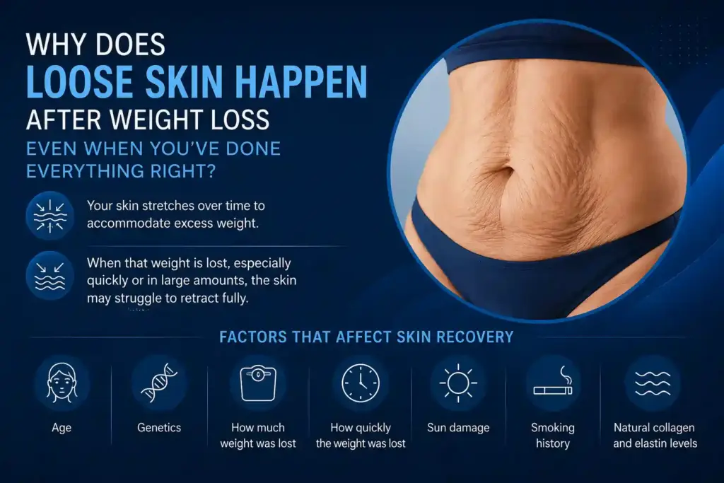 Why Does Loose Skin Happen After Weight Loss Even When You’ve Done Everything Right Bedford?